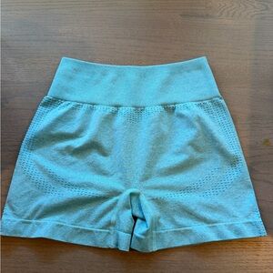 Women's Blue High-Waisted Shorts